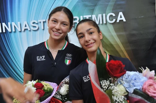 Accoglienza trionfale per Sofia Raffaeli e Milena Baldassarri