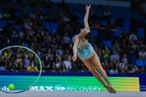 Sofia Raffaeli ai mondiali di Rio 2025 Esibiazione da Oro al cerchio 